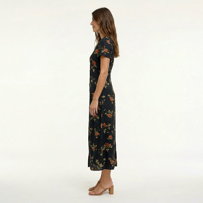 Graceful Floral Maxi Dress
