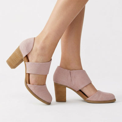 Sleek Leather Wedge Heels