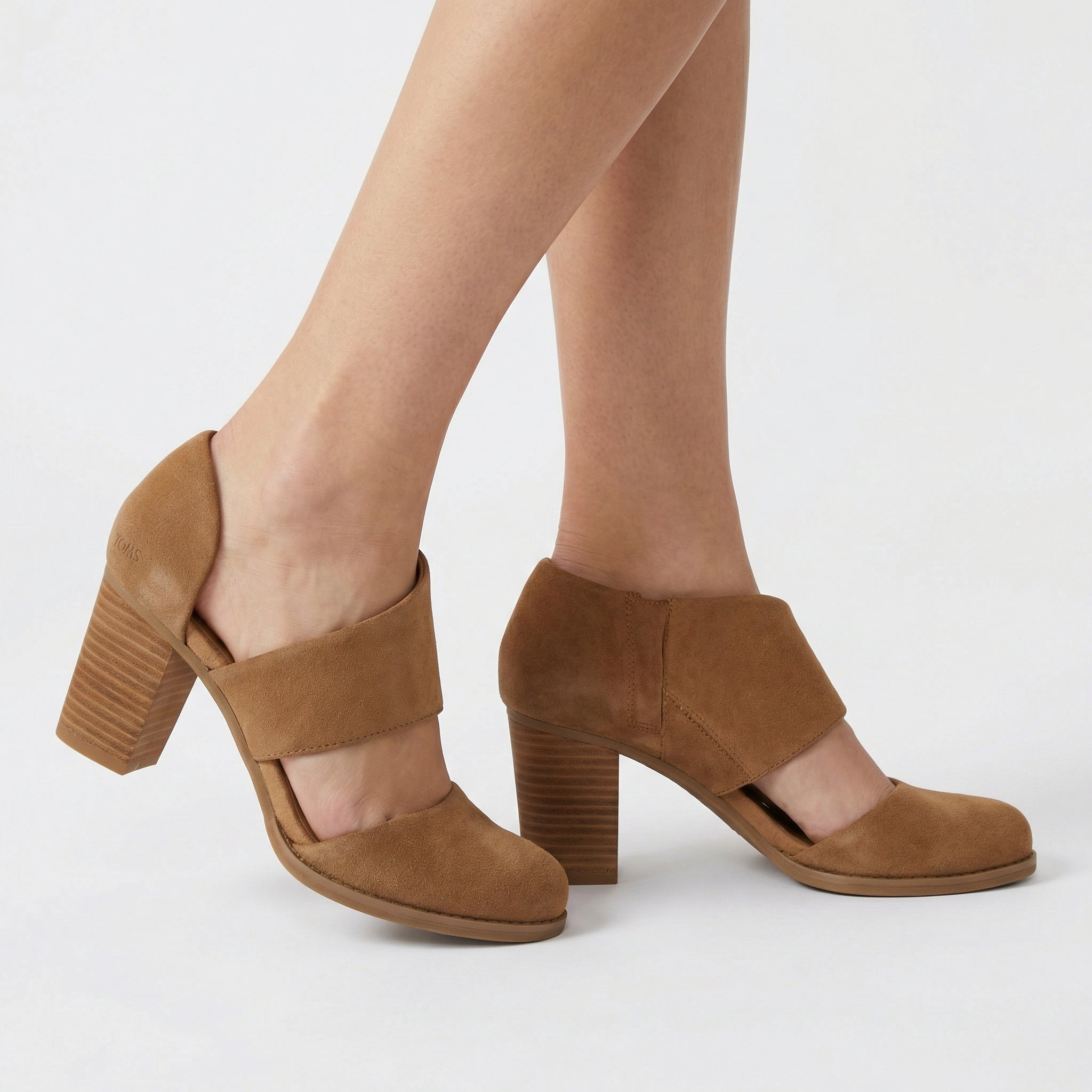 Sleek Leather Wedge Heels