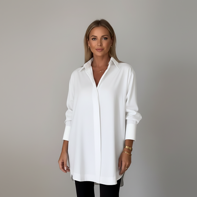 Clean Style Relaxed Shirt Top