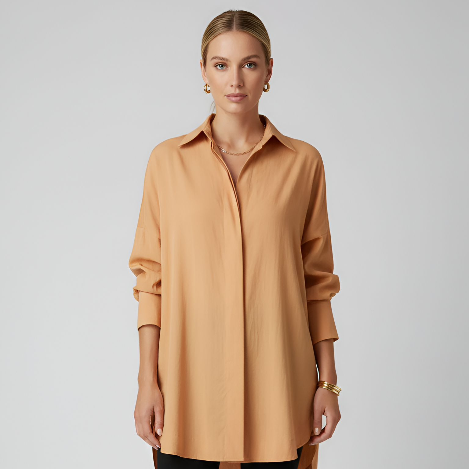 Clean Style Relaxed Shirt Top