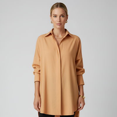 Clean Style Relaxed Shirt Top