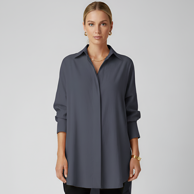 Clean Style Relaxed Shirt Top