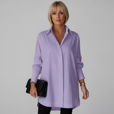 Clean Style Relaxed Shirt Top