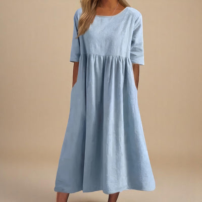 Clean Style Midi Dress