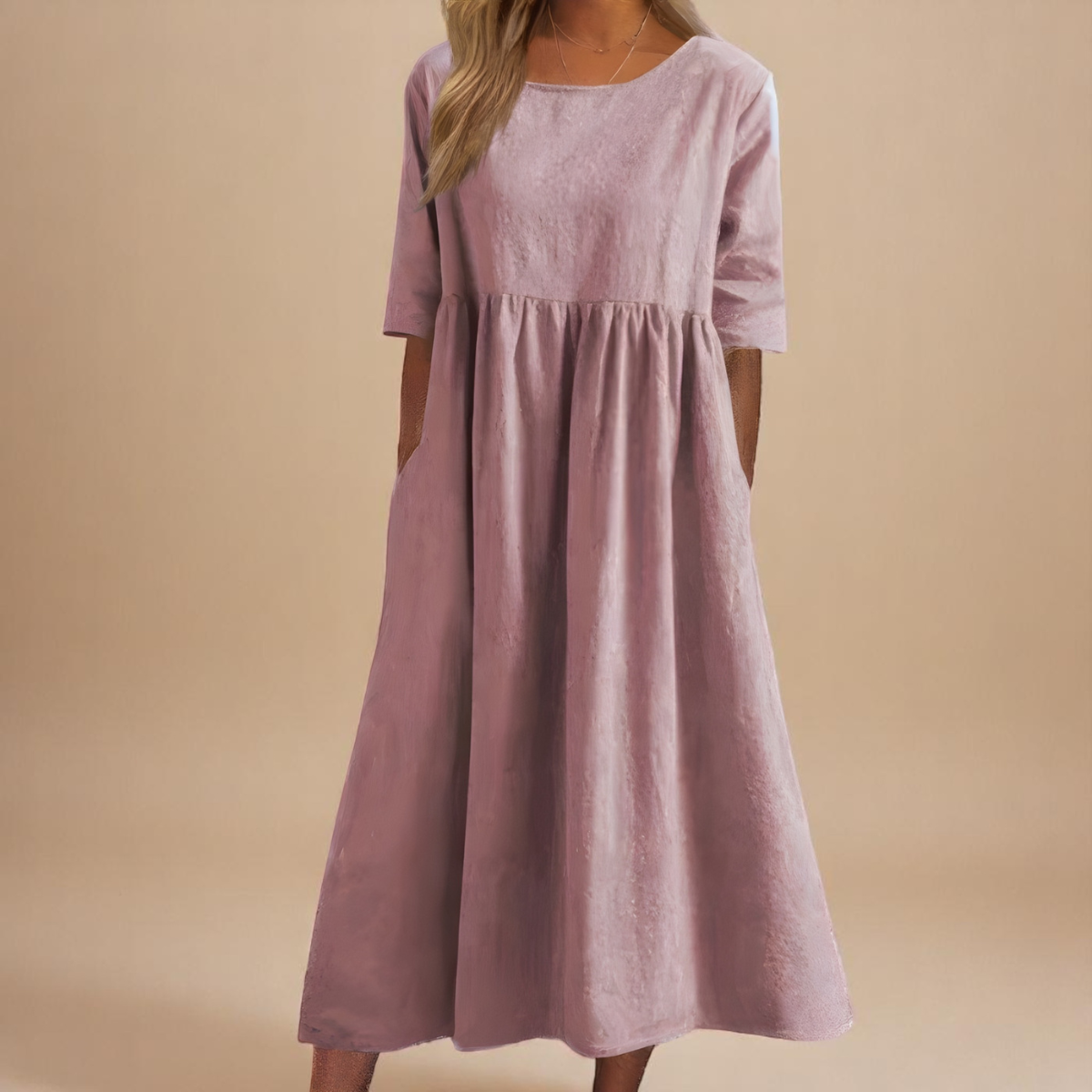 Clean Style Midi Dress