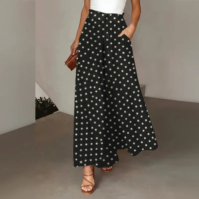 High Street Wide Leg Trousers with Adjustable Waist