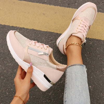 Lightweight Platform Sport Sneakers