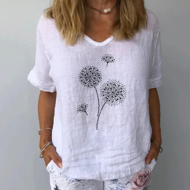 Loose Fit Summer Blouse Shirts