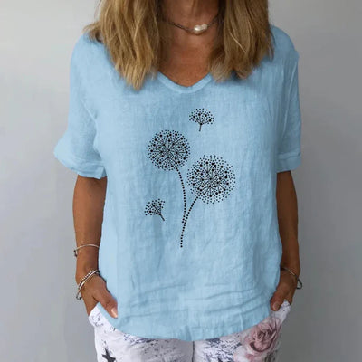 Loose Fit Summer Blouse Shirts