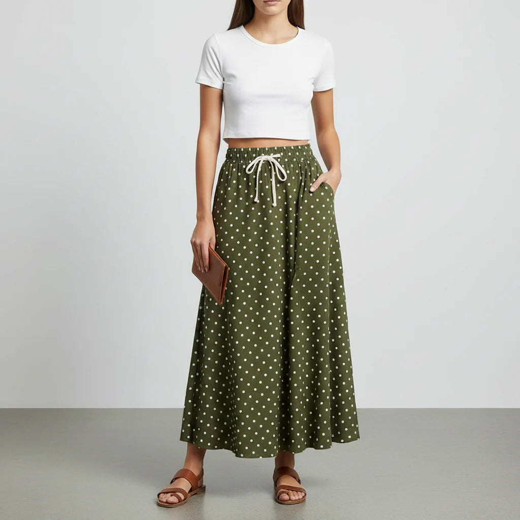 High Street Wide Leg Trousers with Adjustable Waist