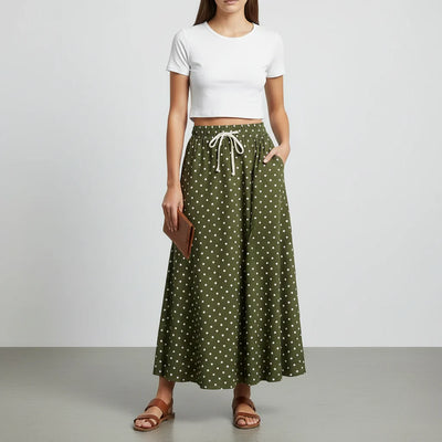High Street Wide Leg Trousers with Adjustable Waist