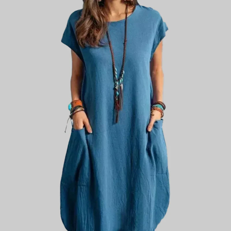 Lightweight Flowing Midi Dress
