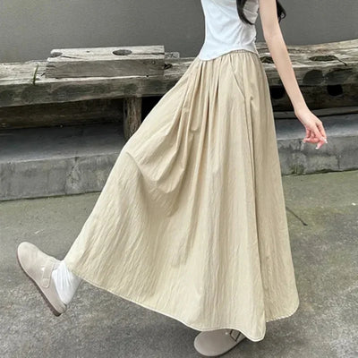 Casual Vacation Long Skirts with Comfortable Stretch Fit