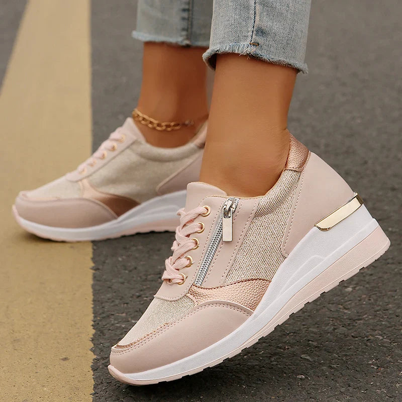 Lightweight Platform Sport Sneakers