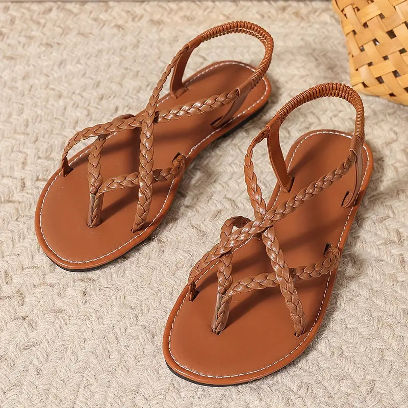 Braided Leather Sandals
