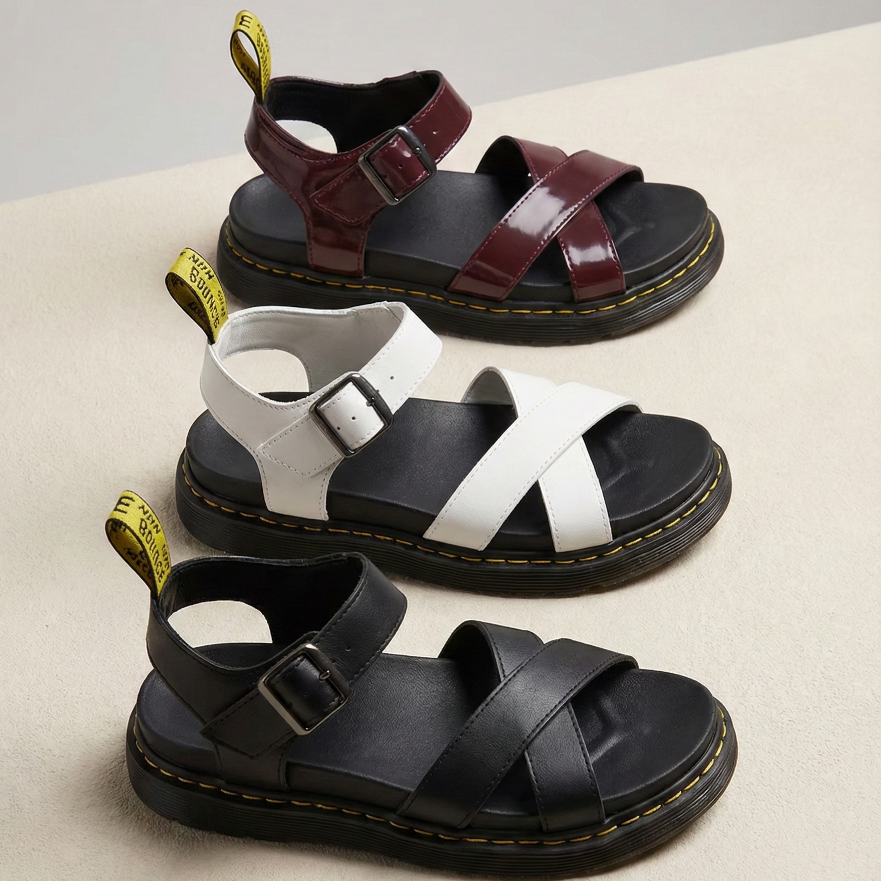 Comfy Platform Sandals Ankle Strap