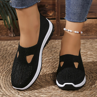 Breathable Knit Slip On Sneakers