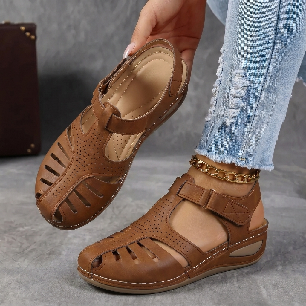 Women's Orthopedic Sandals — Closed-Toe Arch Support Comfort