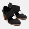 Sleek Leather Wedge Heels