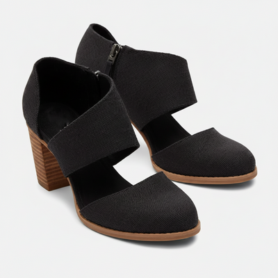 Sleek Leather Wedge Heels