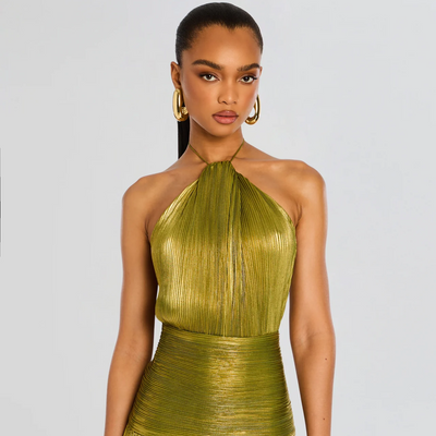 Elegant Long Dress with Flattering Sculpted Design