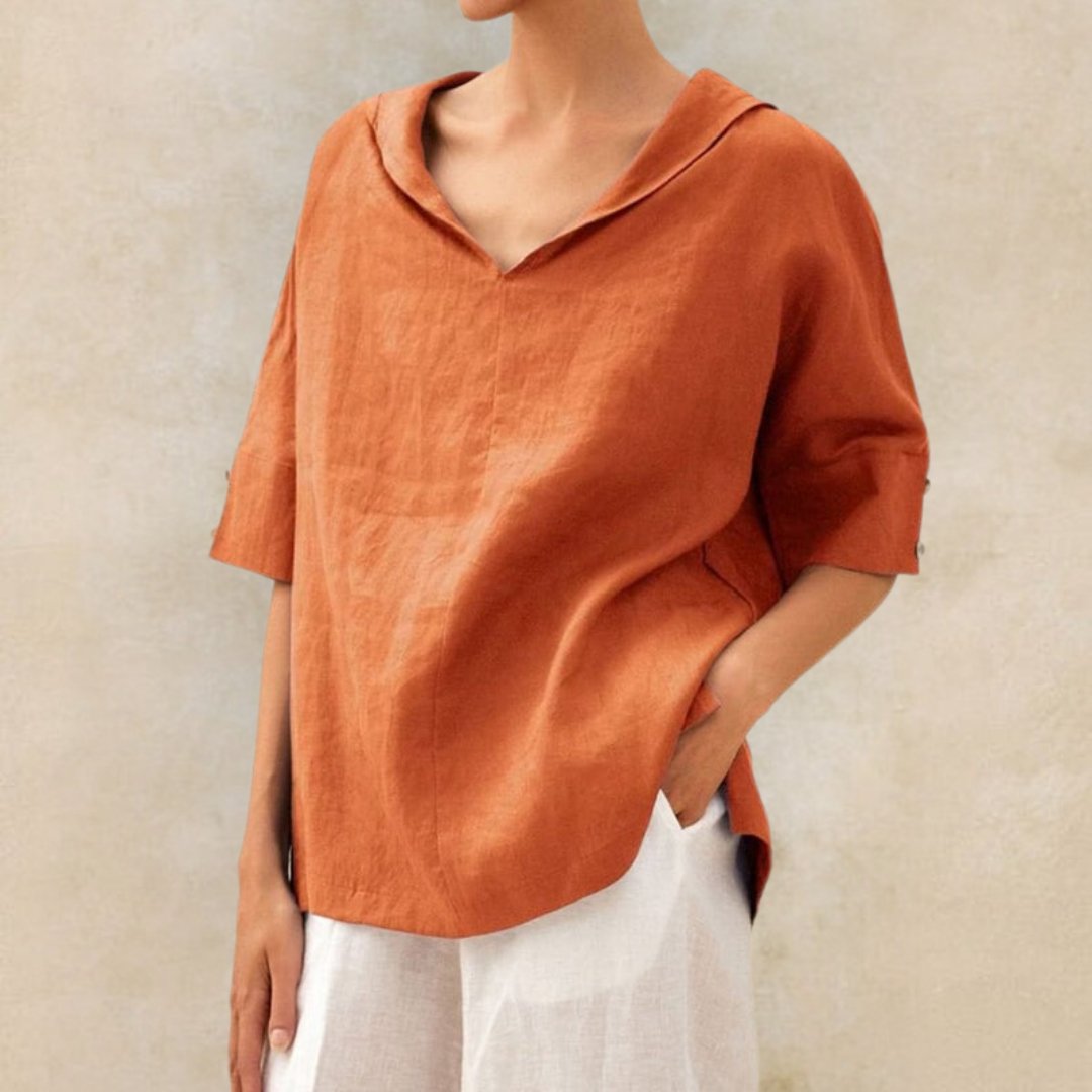 Casual V Neck Top