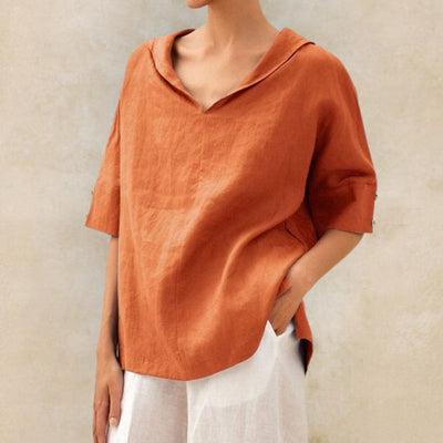 Casual V Neck Top