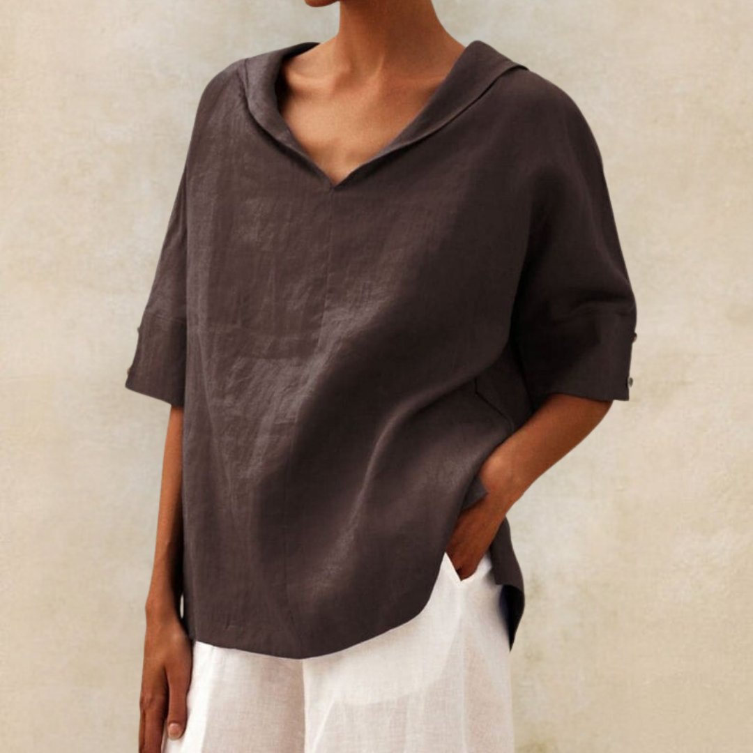 Casual V Neck Top