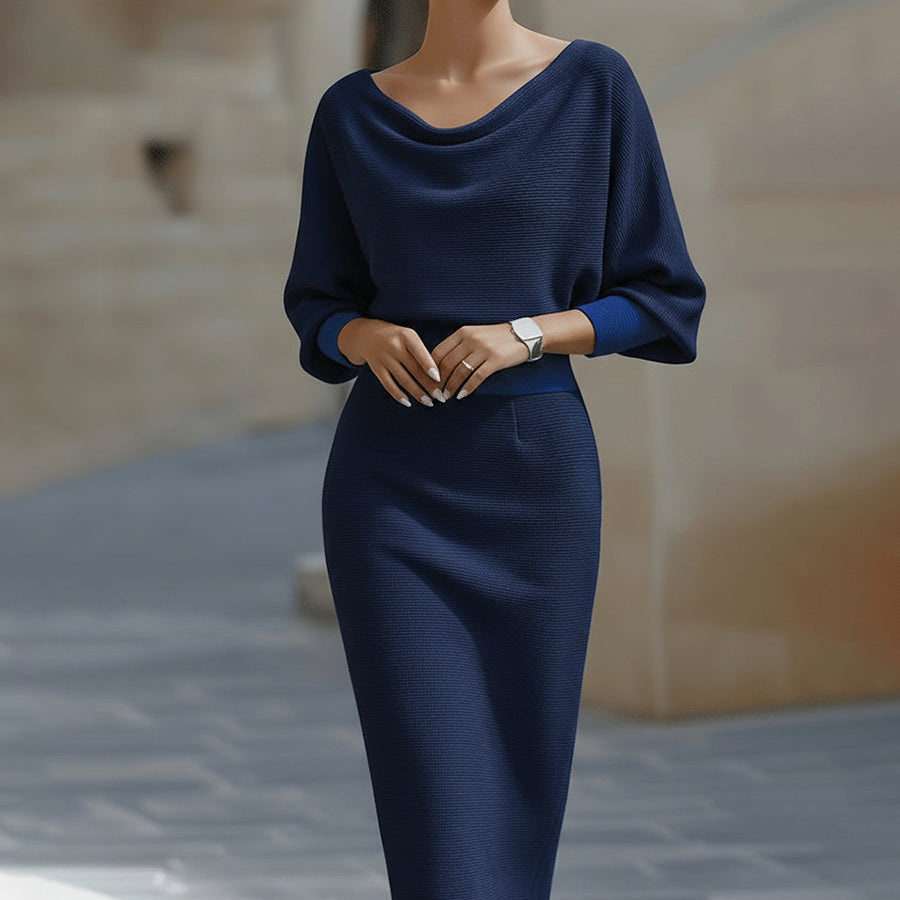 Flowing Midi Dress Silhouette