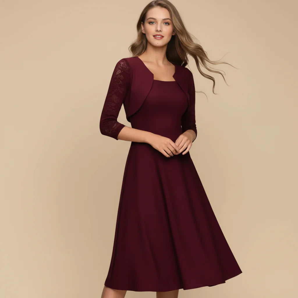 Chic Aline Midi Dress