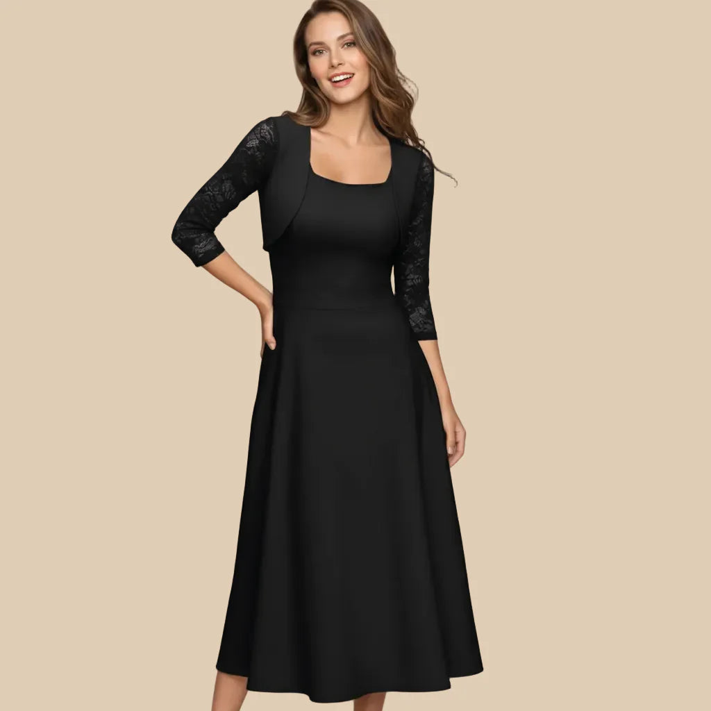 Chic Aline Midi Dress